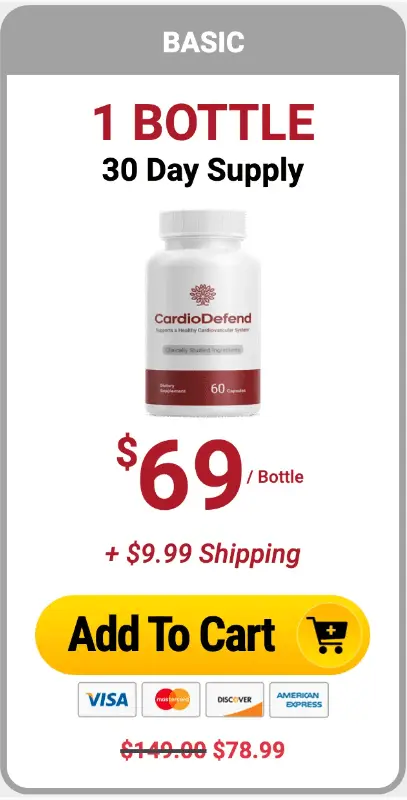 Cardiodefend 1 bottle order