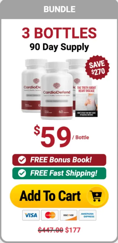 Cardiodefend 1 bottle order